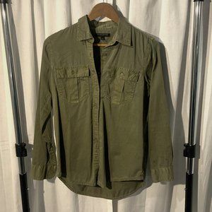 Banna Republic Button Down - Seige Green